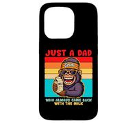 Papa Gorilla, Just A Dad who always came back with the milk Custodia per iPhone 15 Pro