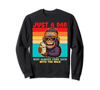 Papa Gorilla, Just A Dad who always came back with the milk Felpa