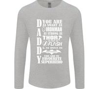 Papà il Mio Favourite Supereroe Festa Del Papà Uomo Maniche