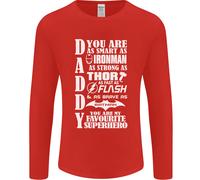 Papà il Mio Favourite Supereroe Festa Del Papà Uomo Maniche