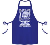 Papà Il Mio Supereroe Preferito Grembiule Di Cotone 100% Biologico