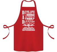 Papà Il Mio Supereroe Preferito Grembiule Di Cotone 100% Biologico