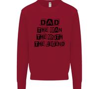 Papà Il Uomo Il Mito La Leggenda Uomo Felpa Maglione