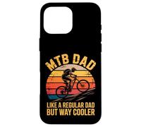 Papà in MTB come un papà normale ma più figo Custodia per iPhone 16 Pro Max