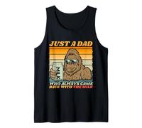 Papa Just A Dad Who Always Came Back with The Milk Bigfoot Canotta