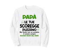 papà Le tue Scoregge Puzzano Ti Amerò Sempre Felpa