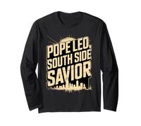Papa Leo, salvatore lato sud, divertente papa cattolico chicago Maglia a Manica