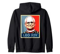 Papa Leo XIV Retro pop art ritratto Felpa con Cappuccio