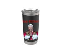Papa Leone resta benedetto Bicchiere termico in acciaio inox doppia parete