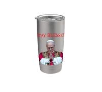 Papa Leone resta benedetto Bicchiere termico in acciaio inox doppia parete