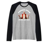 Papa Leone XIV Dio benedica Papa Leone XIV Maglia con Maniche Raglan