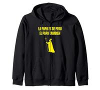 Papa Leone Xiv in patata spagnola è anche il papa peruviano Felpa con Cappuccio