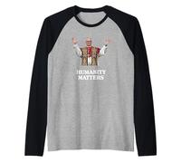 Papa Leone XIV L'umanità Conta - MAGNIFICA HUMANITAS Maglia con Maniche Raglan