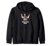 Papa Leone XIV L'umanità Prima - MAGNIFICA HUMANITAS Felpa con Cappuccio