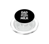 Papà Livello Ritorna Con Latte Divertente Genitori Papà Vita PopSockets PopGrip per MagSafe