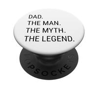 Papà L'uomo Il mito La leggenda Papà divertente che dice scherzo PopSockets PopGrip Adesivo