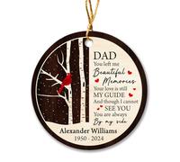 Papà Mi Hai Lasciato Dei Ricordi Bellissimi Ciondoli Natalizi Con Cordino Ornamenti Di Albero Di Natale Ceramica Ornamento In Ceramica Natalizia