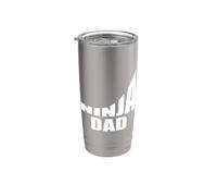 Papà ninja Bicchiere termico in acciaio inox doppia parete
