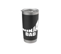 Papà ninja Bicchiere termico in acciaio inox doppia parete