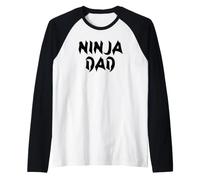 papà Ninja Maglia con Maniche Raglan