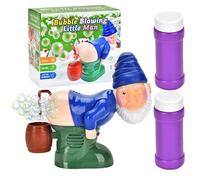 Papà Noel Bubble Machine | Giocattolo di Natale elettrico | Babbo Natale musical con le luci per bambini Casa Jardín