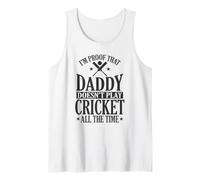 papà Non Gioca a Cricket Tutto Il Tempo Canotta