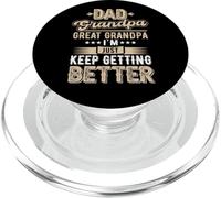Papà Nonno Grande Nonno Io Solo Continuo Ottenere Meglio Vintage PopSockets PopGrip per MagSafe