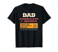 papà Overqualified Underpaid Chief Grid Officer Maglietta