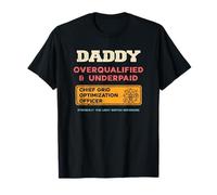 papà Overqualified Underpaid Chief Grid Officer Maglietta