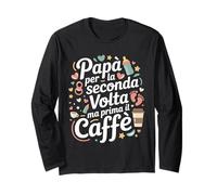 papà per La Seconda Volta Padre in Attesa Annuncio caffè Maglia a Manica