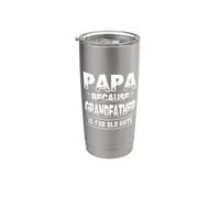 Papà perché il nonno è per i vecchi Bicchiere termico in acciaio inox doppia parete