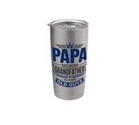 Papà perché il nonno è per i vecchi Bicchiere termico in acciaio inox doppia parete