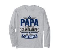 papà perché Il Nonno è per i Vecchi Maglia a Manica