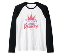 papà Piccola Principessa Ragazza Figlia Maglia con Maniche Raglan