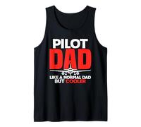 papà Pilota Come Un Padre Normale ma Aereo da Aviazione più Cool Canotta