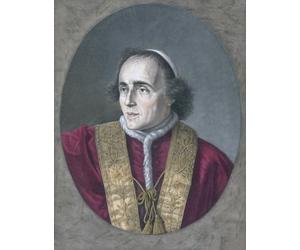 Papa Pio VII 1742 1823. Capo della Chiesa Cattolica e sovrano dello Stato Pontificio dal 14 marzo 1800 -1823. Fu anche monaco dell'Ordine di San Benedetto teologo e vescovo. Da una stampa di Pierre
