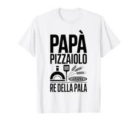 papà Pizzaiolo Pizza Uomo Frase Divertente Maglietta