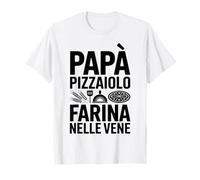 papà Pizzaiolo Pizza Uomo Frase Simpatica Maglietta