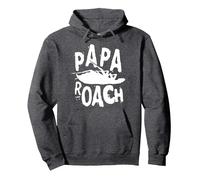 Papa Roach - Official Merchandise - Classic Infest Logo Felpa con Cappuccio, Unisex per Adulti, Grigio Scuro, XXL