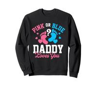 papà Rosa o Blu Ti AMA - Il Genere Rivela Che papà Lo è Felpa