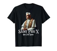 Papa San Pio X Tradizionale Messa Latina Cattolica Maglietta