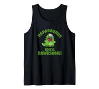 Papa-Saurus Funny Cute Dinosaur Family Titoli Canotta