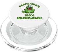 Papa-saurus Funny Cute Dinosaur Family Titoli PopSockets PopGrip per MagSafe