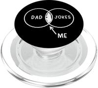 Papà scherza Me Diagramma Venn Uomo Papà Scherzi Padre PopSockets PopGrip per MagSafe