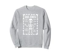 papà Scherzo: Skeleton Edition Ho Trovato Questo Humerus Funny Bones Felpa, Unisex per Adulti, Grigio Melange, L
