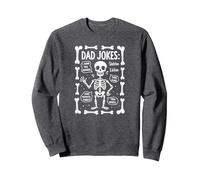 papà Scherzo: Skeleton Edition Ho Trovato Questo Humerus Funny Bones Felpa, Unisex per Adulti, Grigio Scuro, L