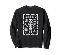 papà Scherzo: Skeleton Edition Ho Trovato Questo Humerus Funny Bones Felpa, Unisex per Adulti, Nero, L