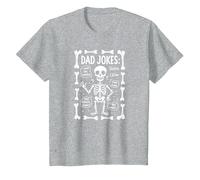papà Scherzo: Skeleton Edition Ho Trovato Questo Humerus Funny Bones Maglietta, Bambini, Grigio Melange, 3 Anni