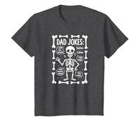 papà Scherzo: Skeleton Edition Ho Trovato Questo Humerus Funny Bones Maglietta, Bambini, Grigio Scuro, 6 Anni