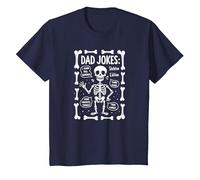 papà Scherzo: Skeleton Edition Ho Trovato Questo Humerus Funny Bones Maglietta, Bambini, Navy, 8 Anni